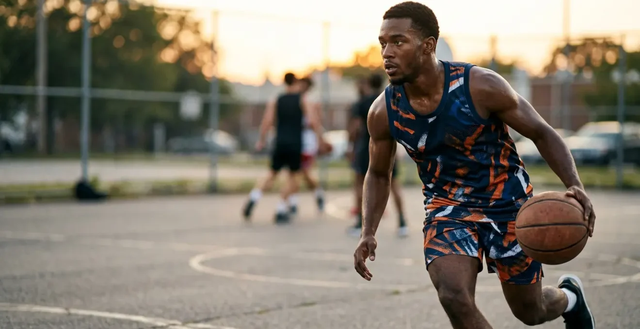 Athlete experiencing complete visual freedom during team sports without glasses