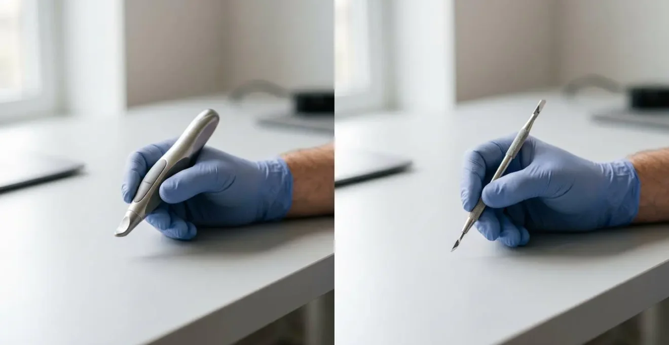 Professional comparing LASIK and SMILE laser eye surgery recovery outcomes for career-focused individuals