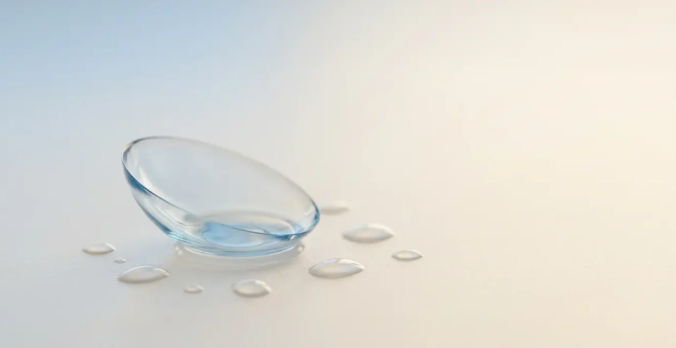 Overnight orthokeratology contact lens gently reshaping cornea for daytime vision correction without glasses