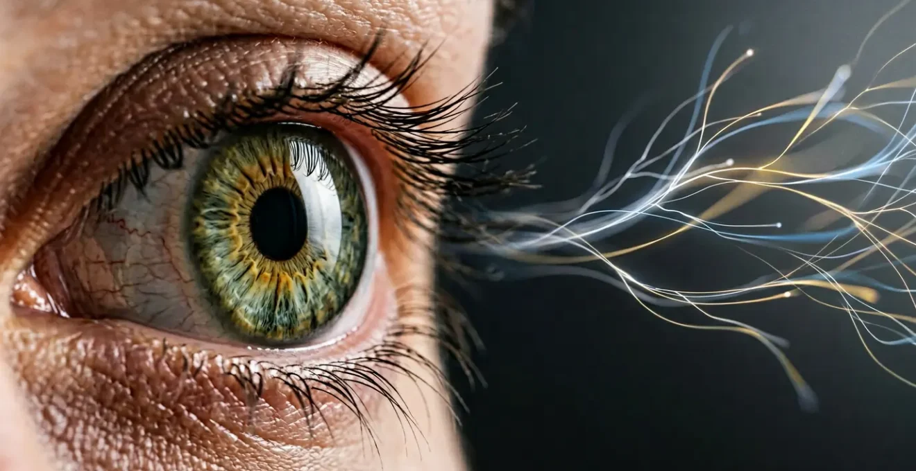 Editorial photograph showing the complexity of visual perception beyond standard eye charts