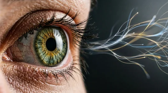 Editorial photograph showing the complexity of visual perception beyond standard eye charts
