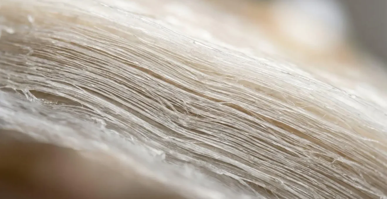 Macro detail of corneal tissue layers illustrating biomechanical strength preservation in modern refractive surgery
