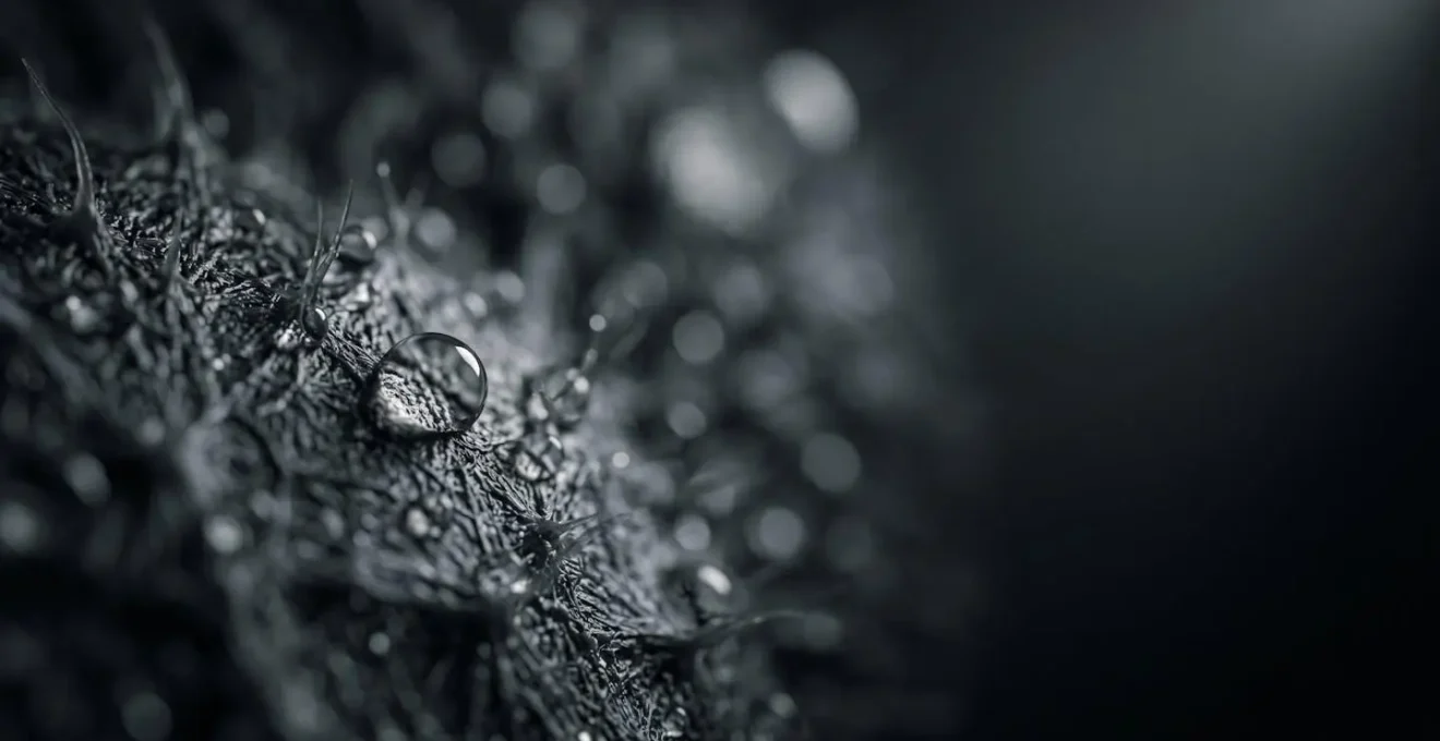 Macro detail of rod and cone photoreceptors representing night vision adaptation